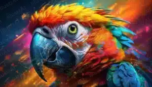 Parrot colorful